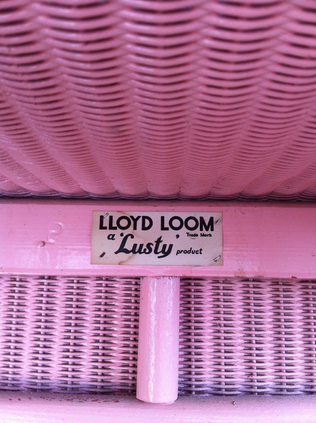 Dee at the Carlton An original Lloyd Loom chair to paint or not to