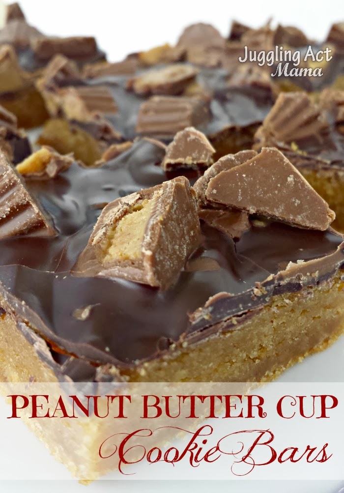 Peanut Butter Cup Cookie Bars Juggling Act Mama