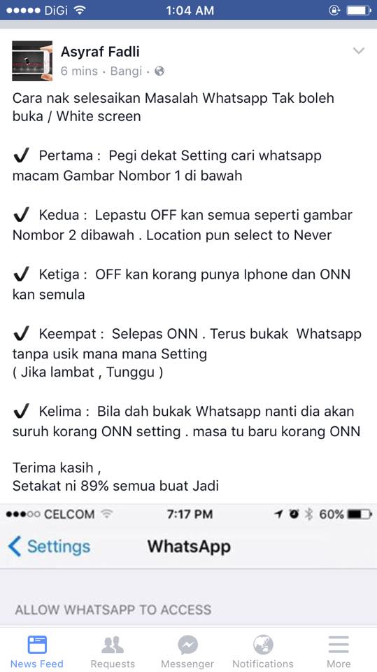 Bicara Mak Dara Whatsapp Rosak