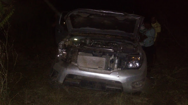 Em Delmiro Gouveia, motorista perde   controle  de  direção de veículo e sofre acidente em trecho da AL-220