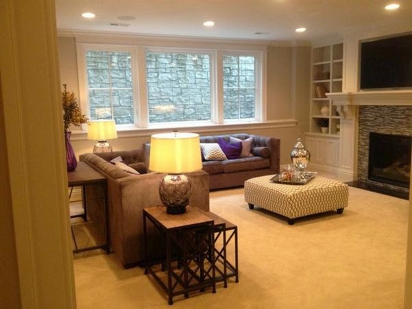 Interior design designer living room with nest tables