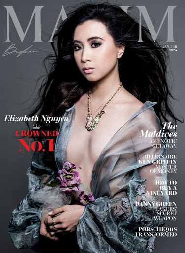 Elizabeth Nguyen Maxim Magazine USA January 2020 cover model