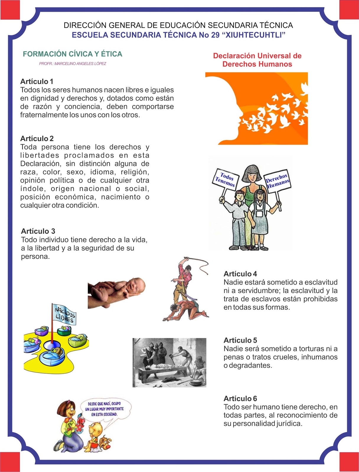 Carta De Los Derechos Humanos Images and Photos finder