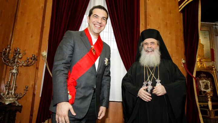 Ο Τσίπρας τιμήθηκε με τον Μεγαλόσταυρο του Παναγίου Τάφου - ΒΙΝΤΕΟ Ο Τσίπρας τιμήθηκε με τον Μεγαλόσταυρο του Παναγίου Τάφου - ΒΙΝΤΕΟ