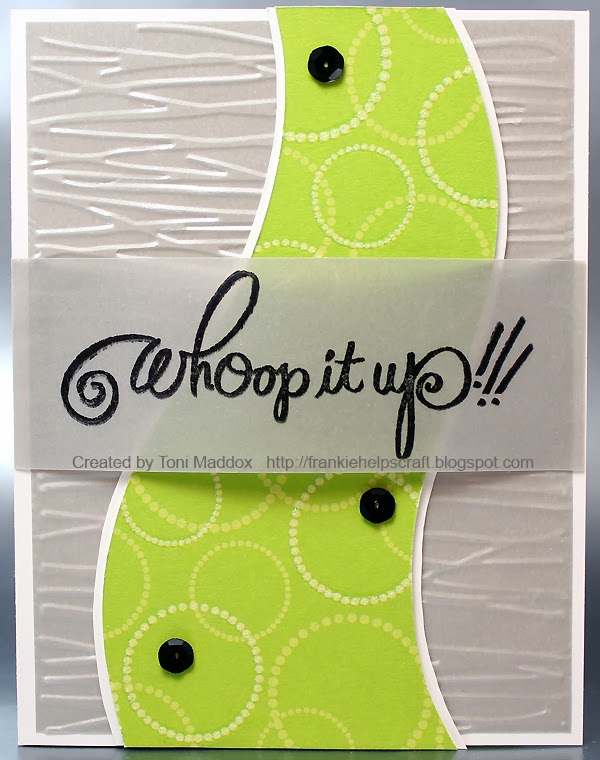 Frankie Helps Craft Can I Get a Whoop Whoop?