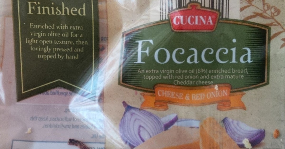Aldi Tasted Aldi Cucina Focaccia Cheese & Red Onion