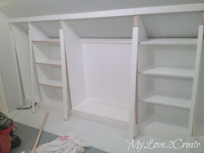 Slanted Wall Built Ins With Hidden Storage My Love 2 Create
