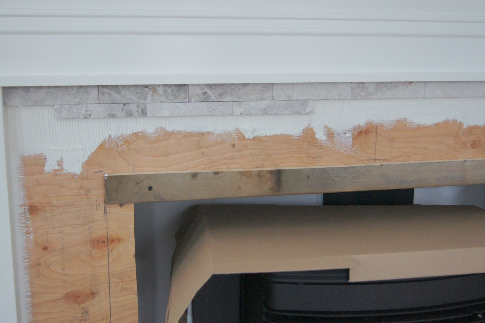 Beautiful DIY Pellet Stove Insert Fireplace Mantel "Making Montessori