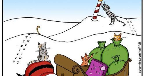 Mystery Fanfare Cartoon Of The Day Santa S Cats