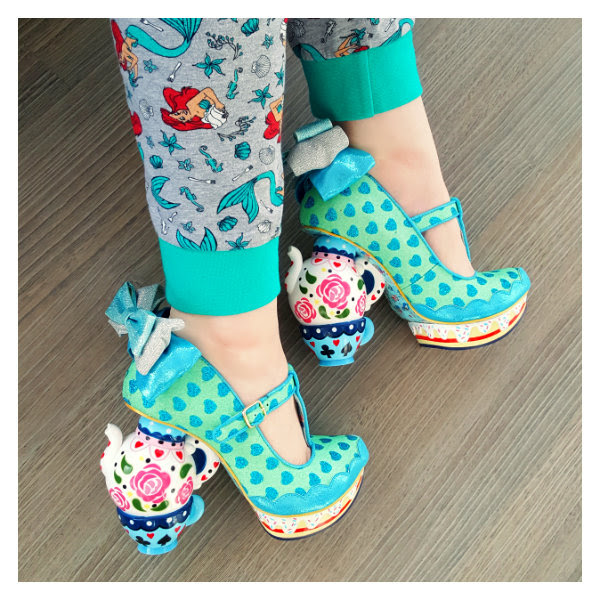 wearing irregular choice my cup of tea blue shoes wearing irregular choice my cup of tea blue shoes