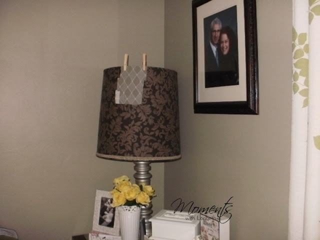 Moments with Loribeth DIY Lampshade Selecting Fabric