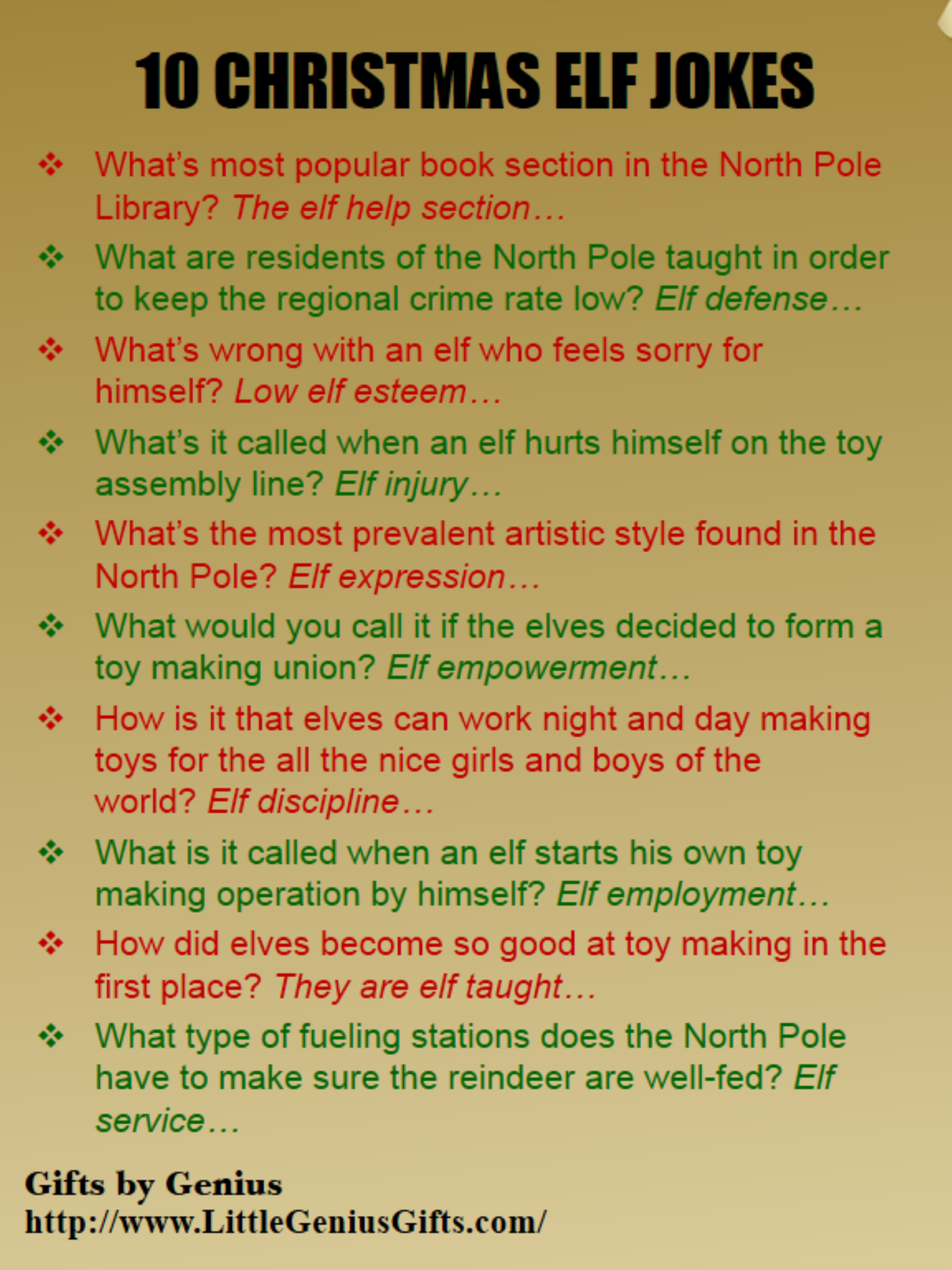 Holiday Genius: Elf Jokes for the Jolliest Elf of Them All