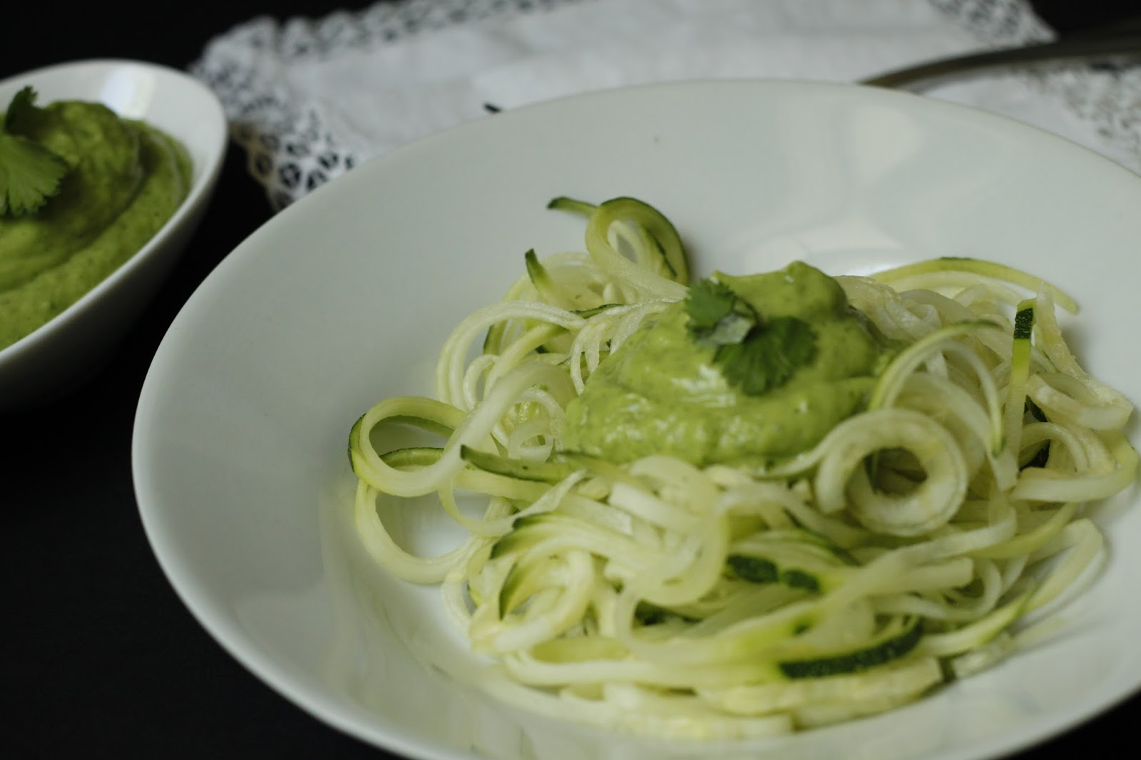 Healthy Avocado Dressing for Zucchini Carpaccio Fashion For Real People