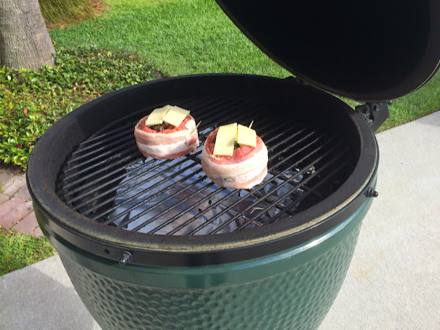 Big Green Egg Beer Can Burgers | The Lowcountry Lady