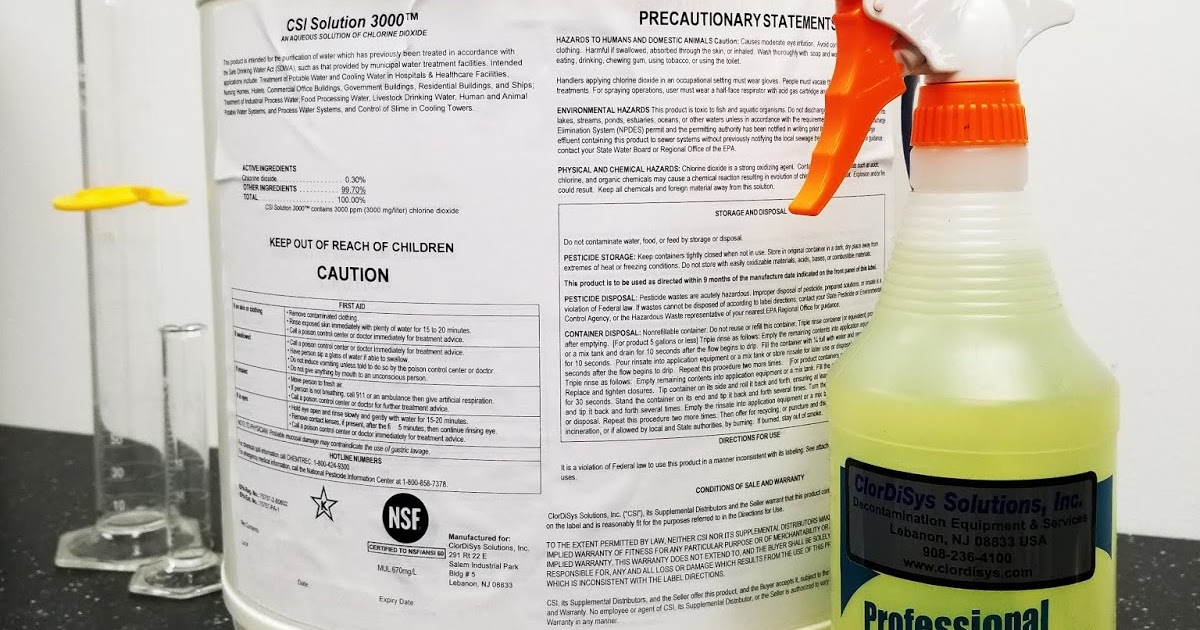 ClorDiSys Contamination Control Blog Liquid Chlorine Dioxide Solutions