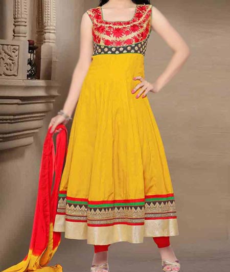 simple frock gala design