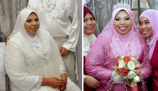 pengantin gemuk berhijab smile