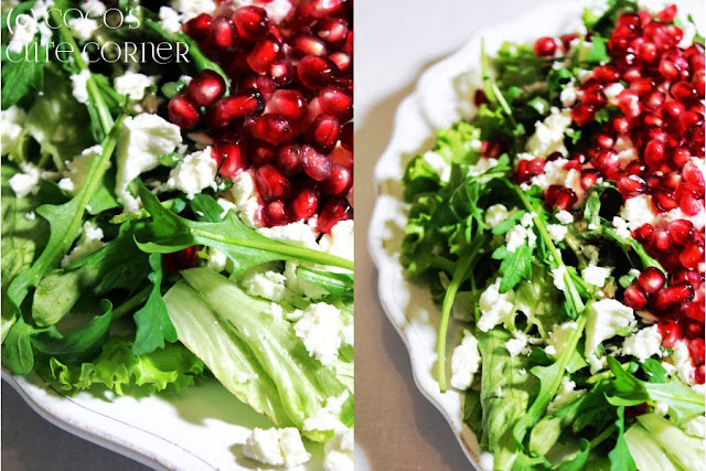 Salad with Feta and Pomegranate