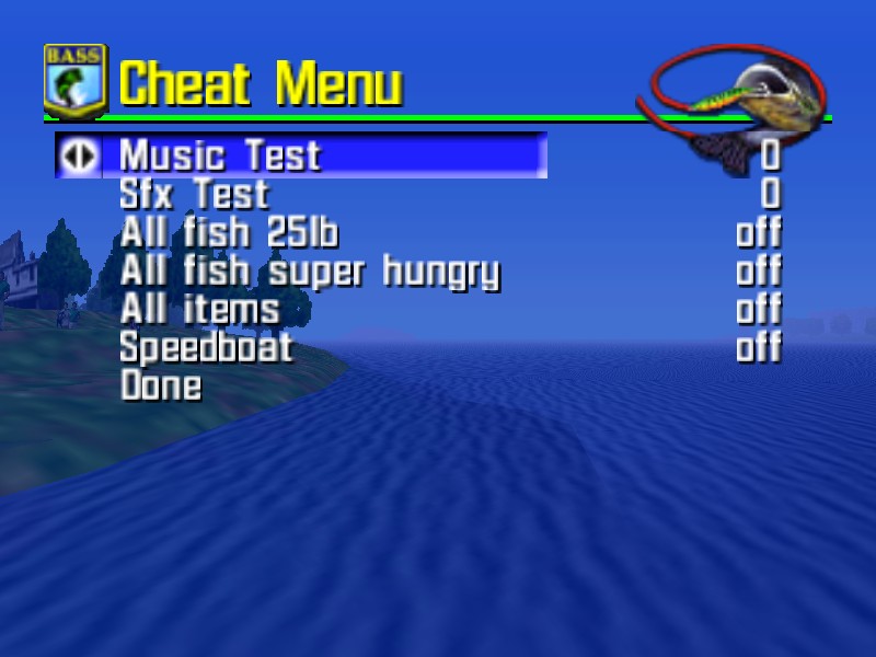 Classic Videogame Hacking: Cheat Menu - Bassmasters 2000 (U) (N64) Classic Videogame Hacking: Cheat Menu - Bassmasters 2000 (U) (N64)