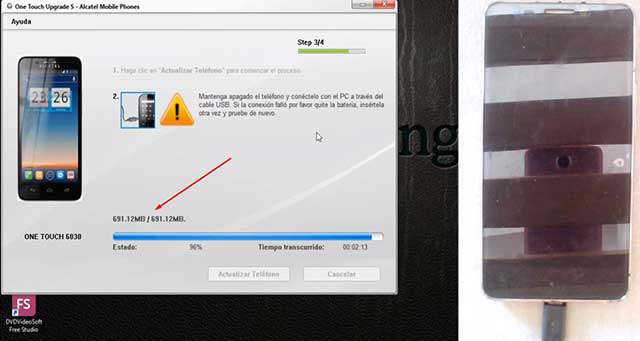 cargar firmware alcatel