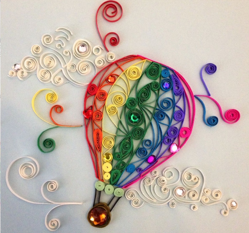 Land of the Crafty, Home of the Bored Hot Air Balloon Paper Quilling