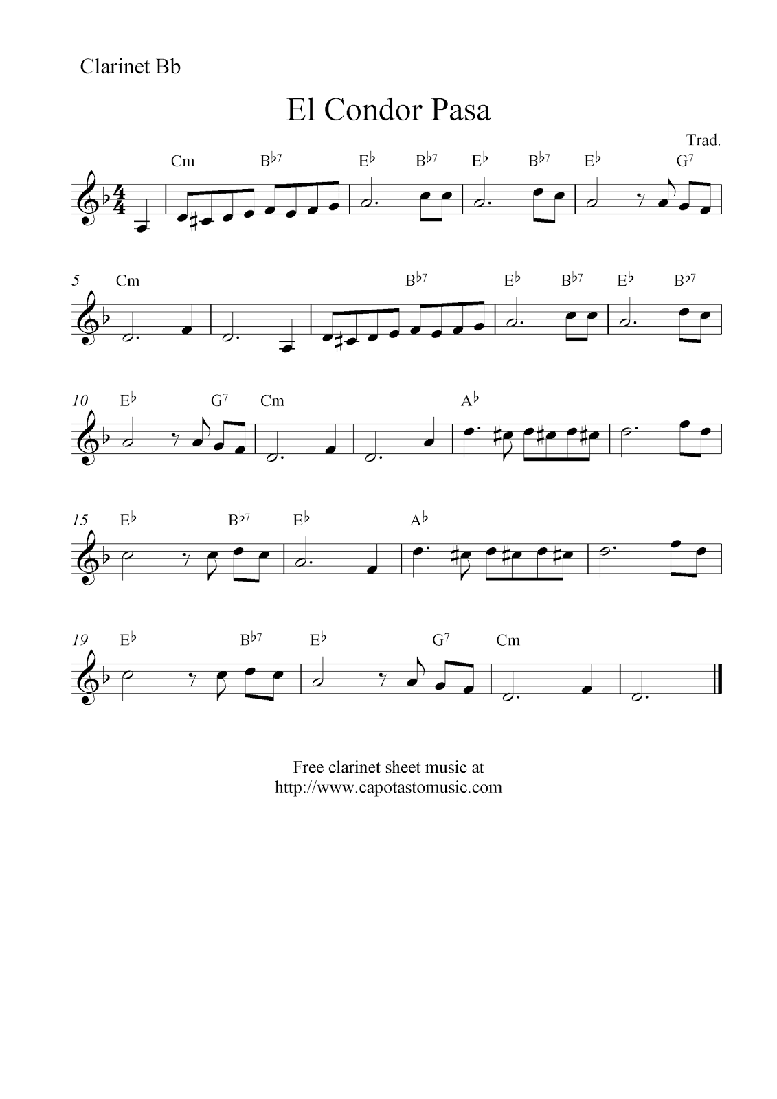 Imperial march clarinet sheet music