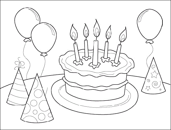 Happy Birthday Coloring Pages Free Printable Pictures Coloring Wallpapers Download Free Images Wallpaper [coloring876.blogspot.com]