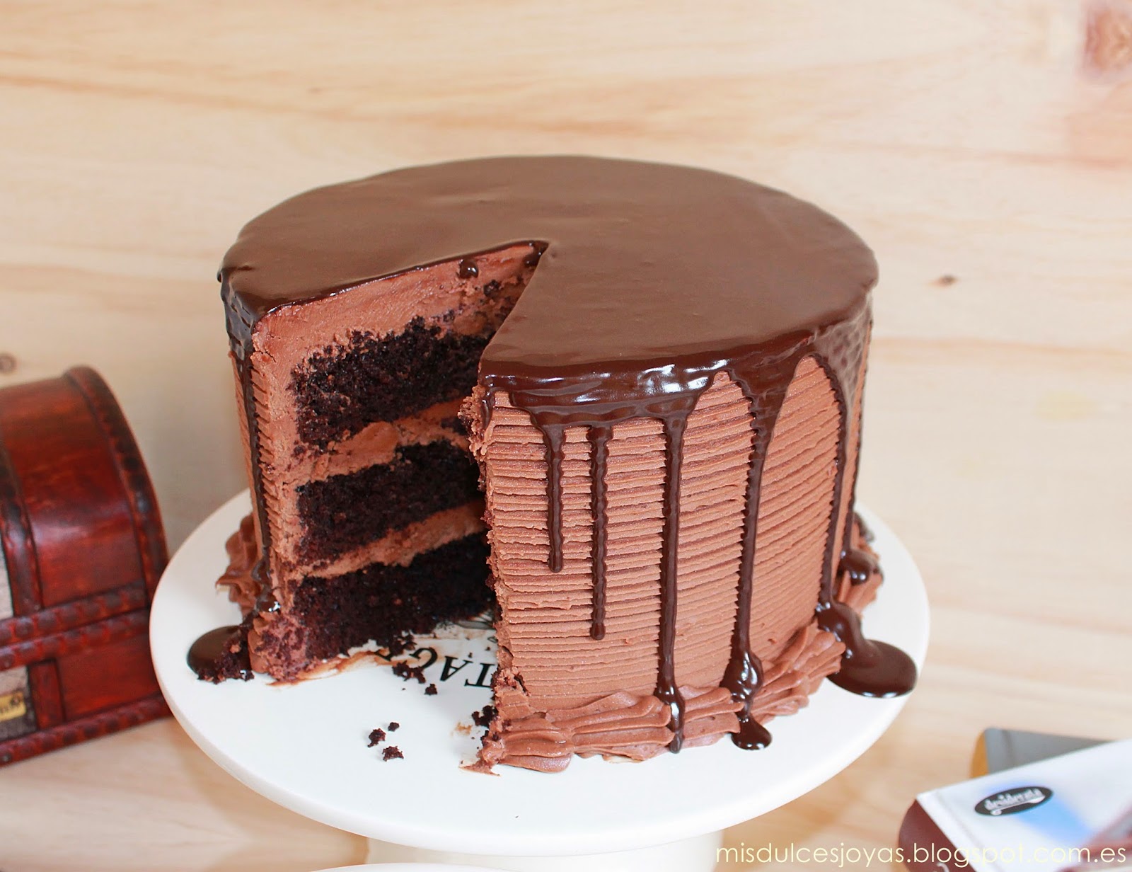 Chocolate nutella layer cake