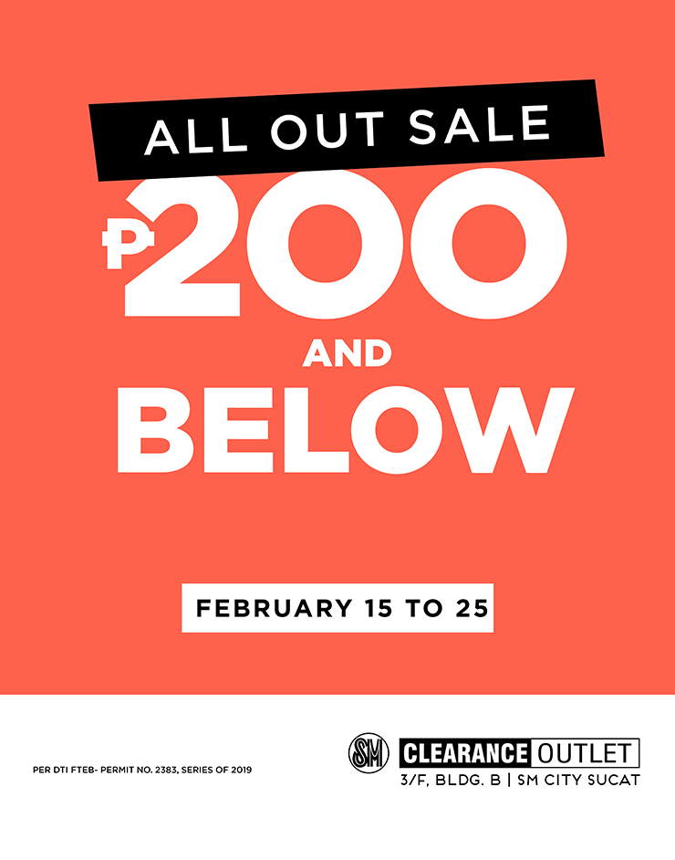 Manila Shopper: SM Sucat Clearance Outlet SALE: Feb 2019