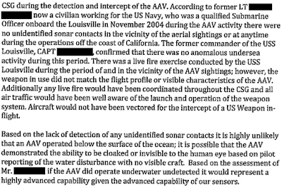 AUnderWaterTic Piloto de F/A 18 que realizó la persecución de un ovni en el 2004 asegura que esa tecnología no es de este planeta