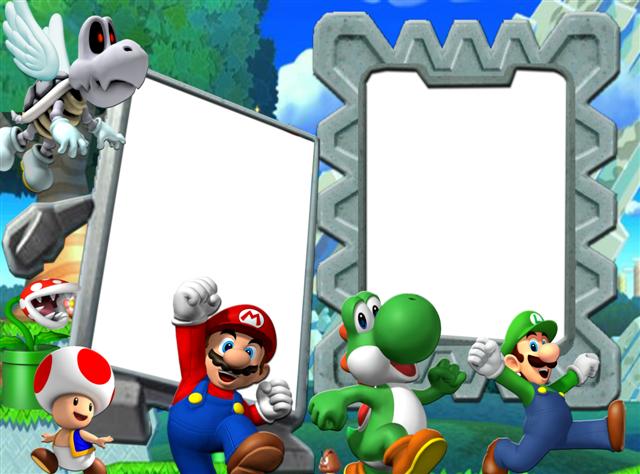 Marco infantil inspirado en Super Mario Bros
