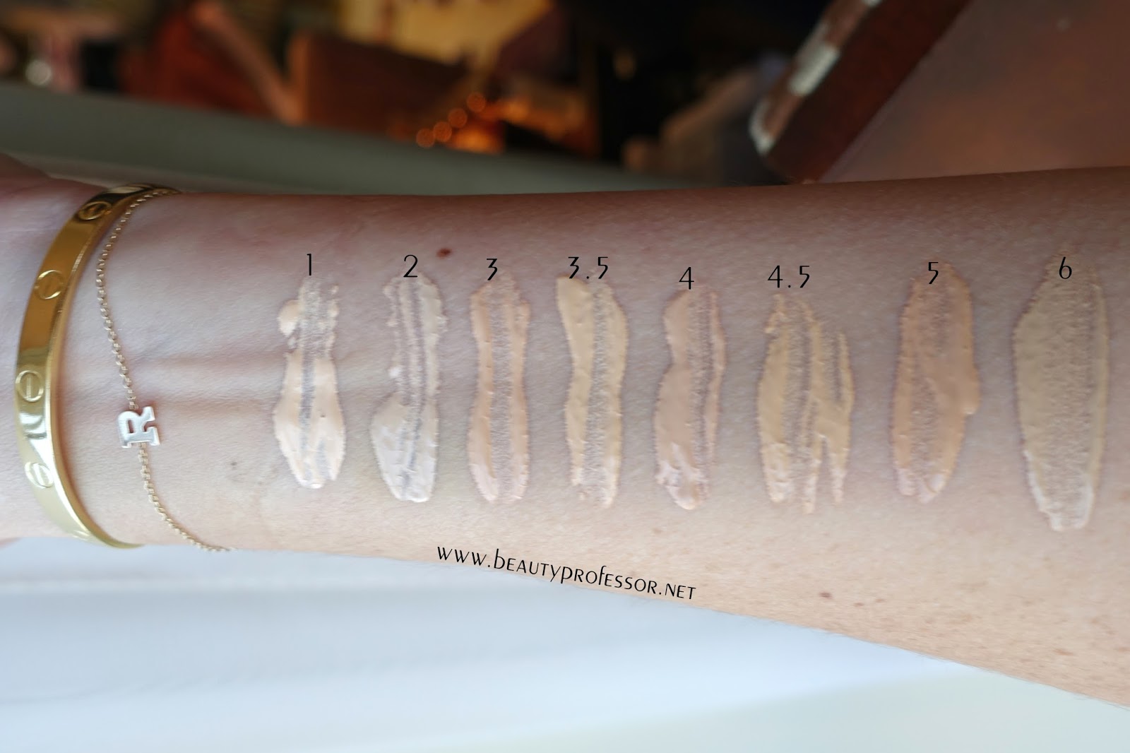 Beauty Professor Charlotte Tilbury Magic Foundation Swatches of ALL