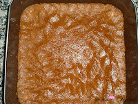 Base del molde cubierto de galletas
