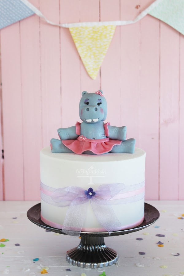 Hipopótamo de fondant