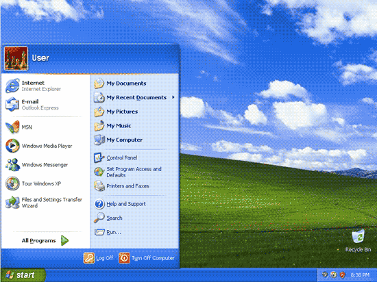 Windows XP telah terinstall