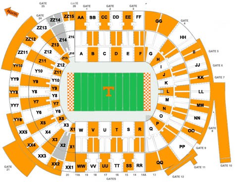 interactive neyland stadium seating chart - Part.tscoreks.org