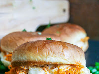 buffalo chicken sliders : a small batch recipe for two