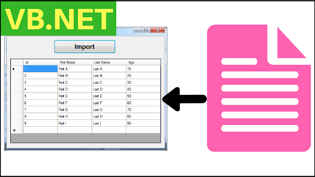 VB.Net Import Txt File Text To DataGridview