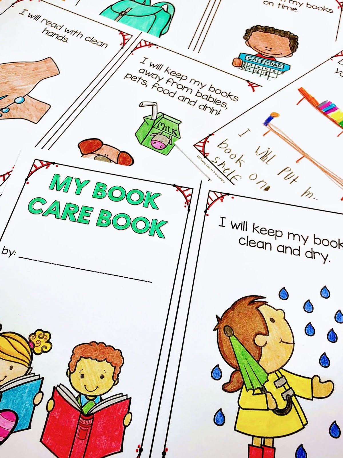 teaching book care rules