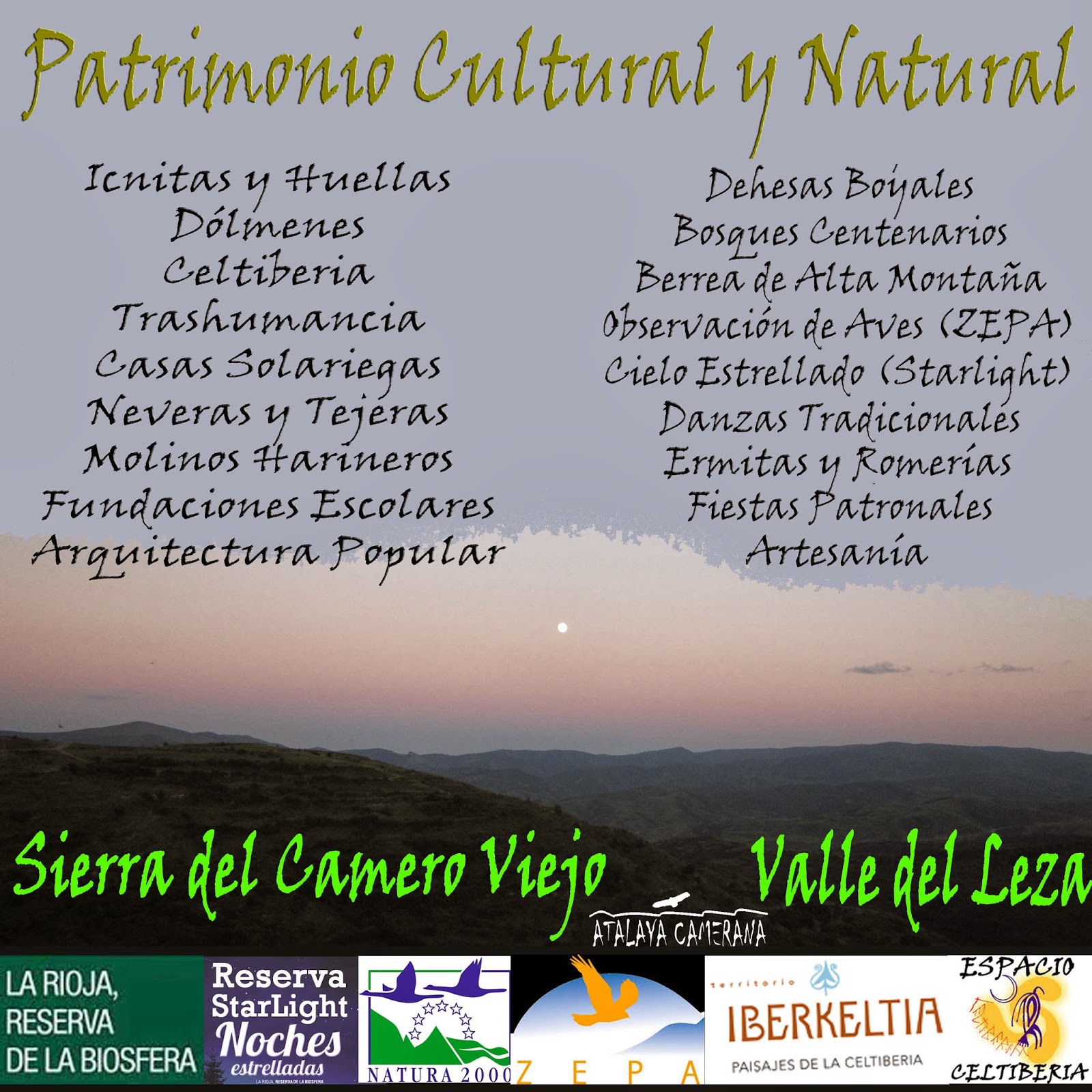 Sierra del Camero Viejo - Valle del Leza: Patrimonio Cultural y Natural.