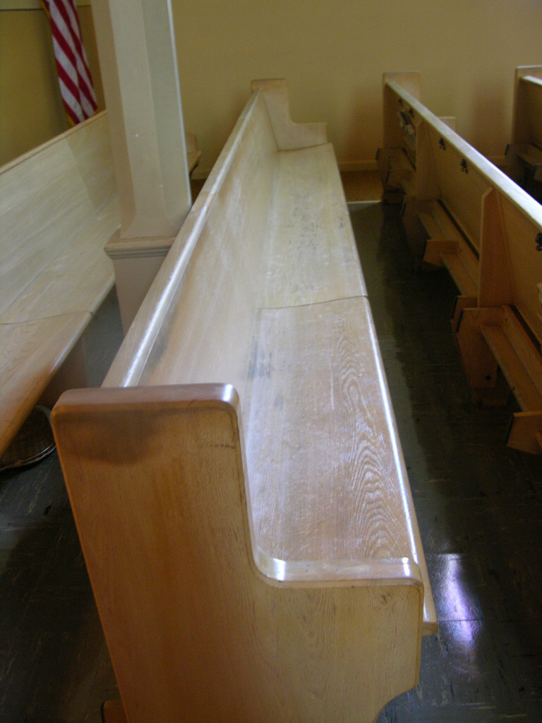 Church Pew Restoration and Refinishing St John, WI Church Pew