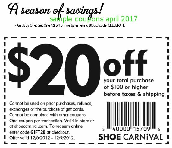 Shoe Carnival Coupons & Promo Codes