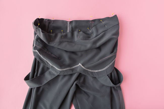 How to Sew the Elasticated Waistband on the Marigold Jumpsuit or Trousers - Tilly and the Buttons