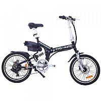 Cyclamatic CX4 Pro Dual Suspension Foldaway E-Bike Electric Bicycle BLACK with 250W brushless motor, 24V 10Ah lithium-ion battery, 5 levels of pedal assist