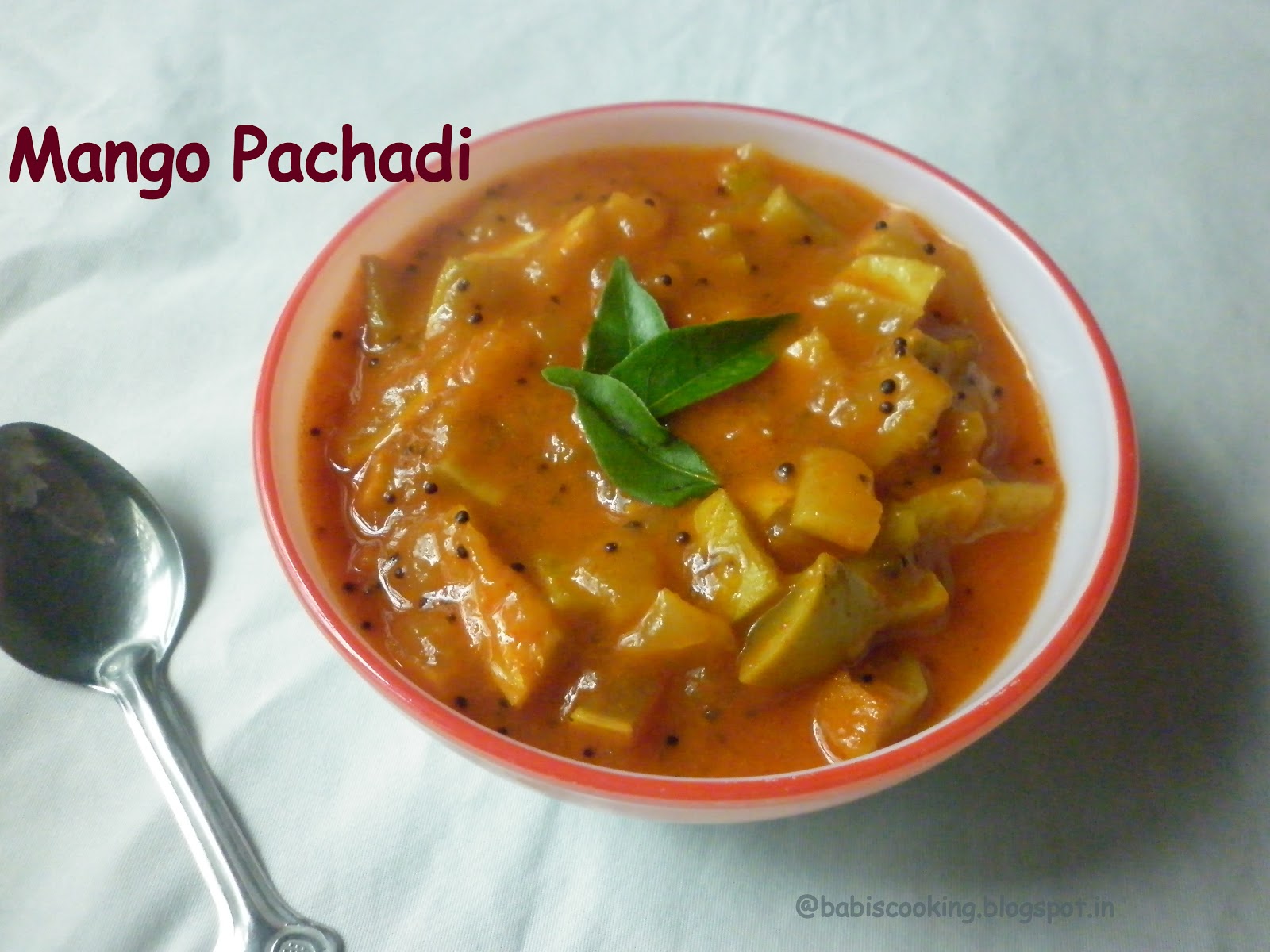 Babi 's Recipes Mango Pachadi Tamil New year Recipe