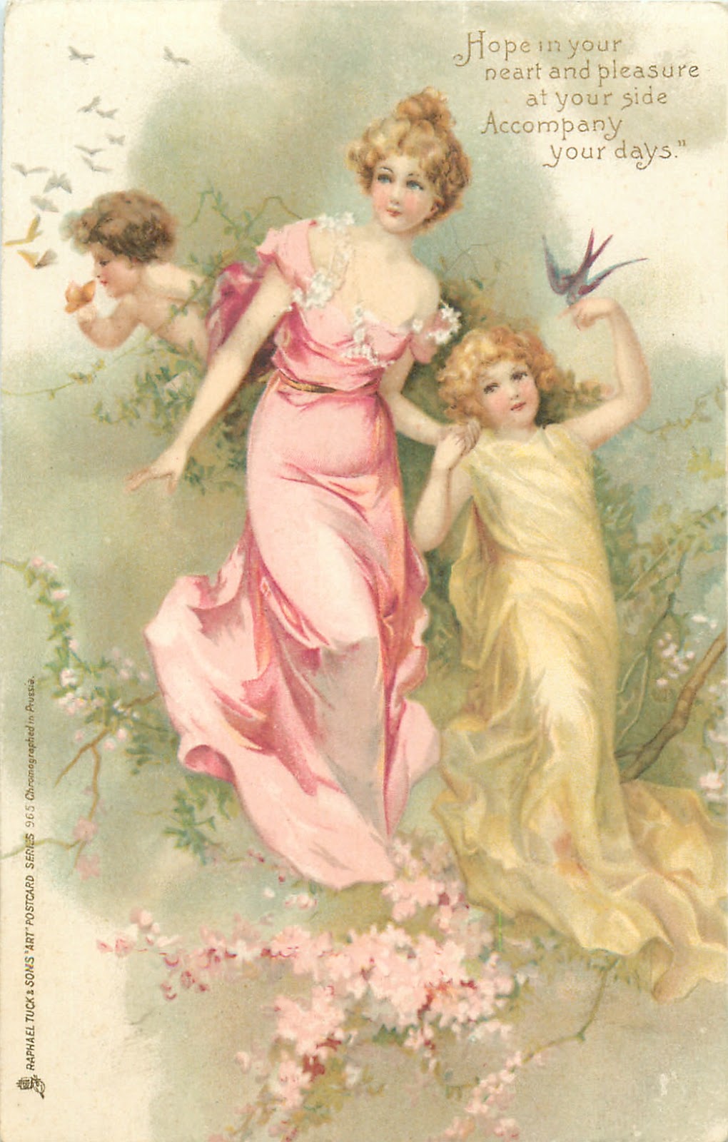 Коллекция картинок Красавицы на старинных открытках от Frances Brundage