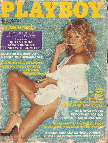 Confira as fotos de Farrah Fawcet, capa da Playboy de dezembro de 1978!