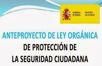 ANTEPROYECTO DE LEY PARA LA PROTECCIÓN DE LA SEGURIDAD CIUDADANA
