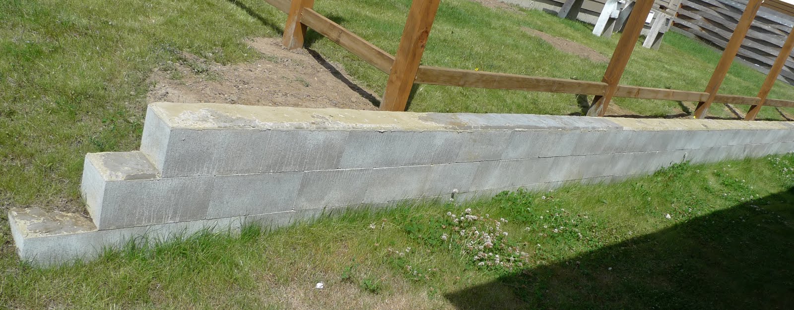 The Continuing Saga of the New Home Owner Dry Stacked Cinderblock