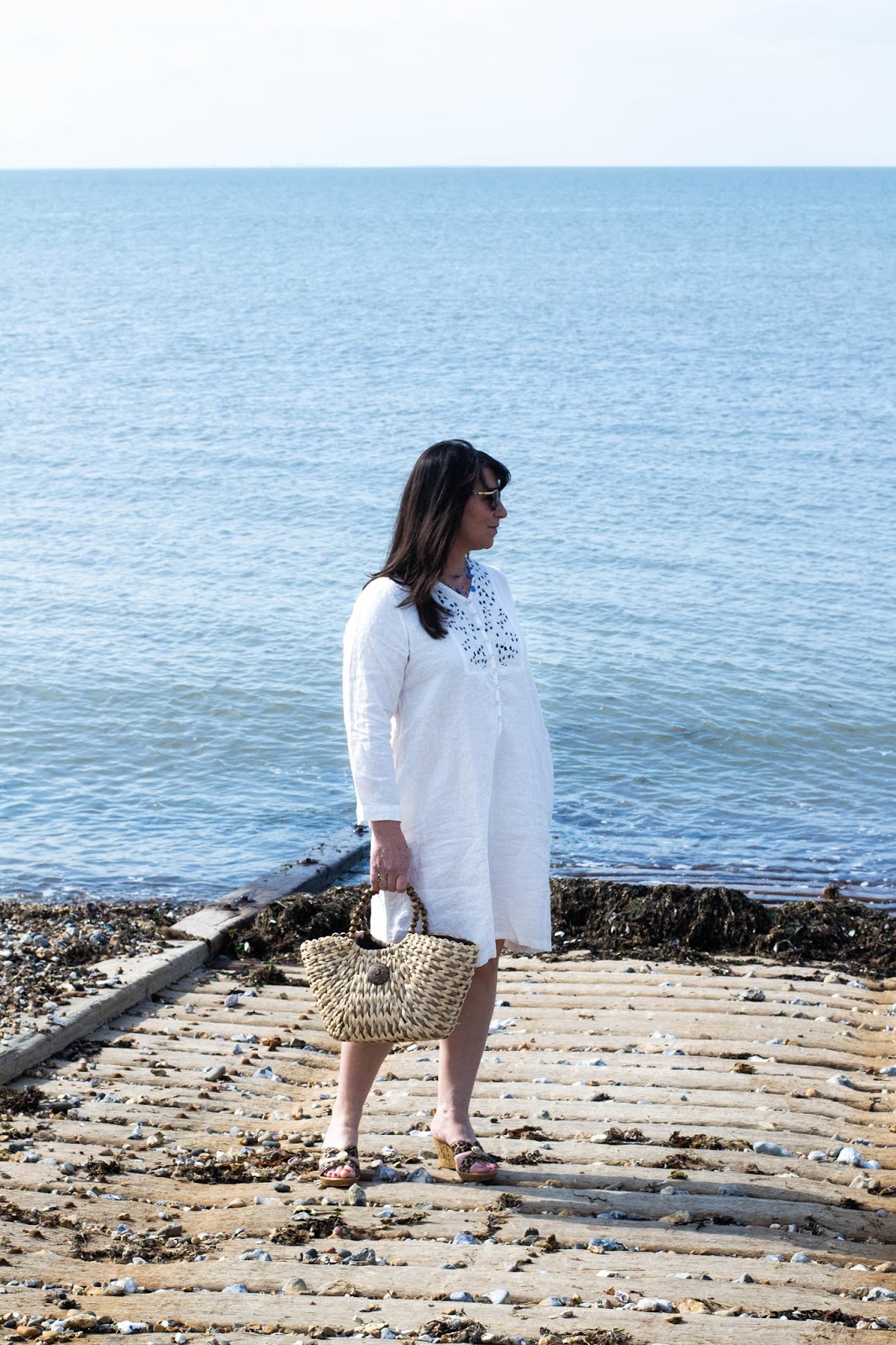 linen beach cover up dress